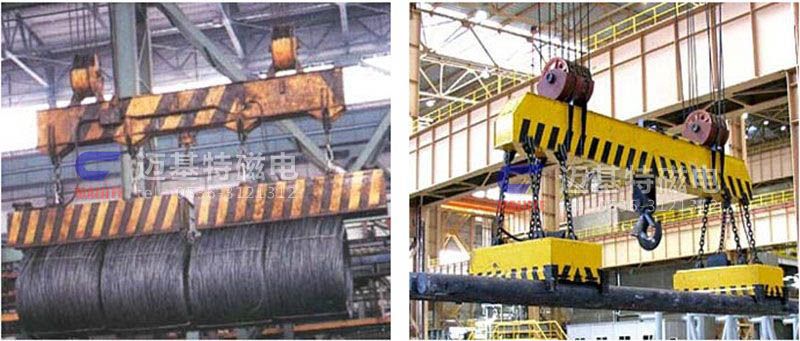 MW12系列、MW15系列吊運捆扎螺紋鋼、圓鋼用起重電磁鐵